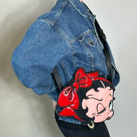 BOOP SET BAG COAT DENIM jacket and Crossbody bag by King Features 97 & 03 Gr… - Picture 9 of 16